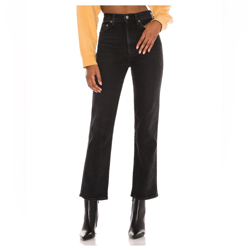 AGOLDE pinch waist high rise kick flare jeans in panaromanic. Size 25.